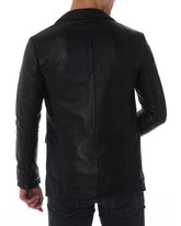 Men Genuine Leather Blazer Sport Coat 43